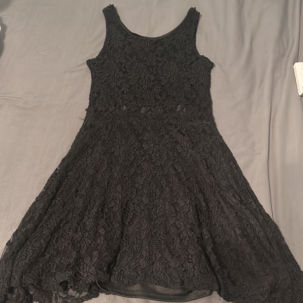 Black lace dress